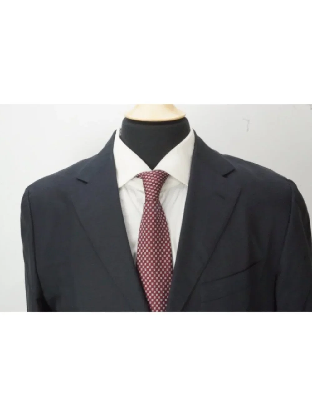 Gruppo Sartoriale Navy Blue Cotton 2 Pc Suit Jacket Pants Sz 52 EU BRAND NEW